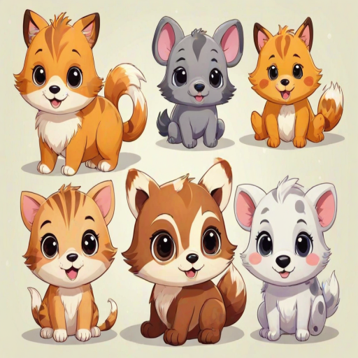 pictures of cute cartoon animals
