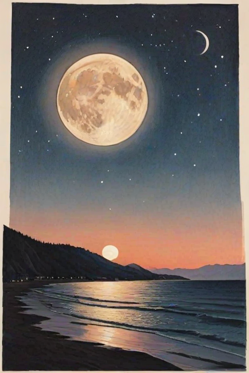 aesthetic moon drawings