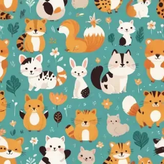 cute animal background