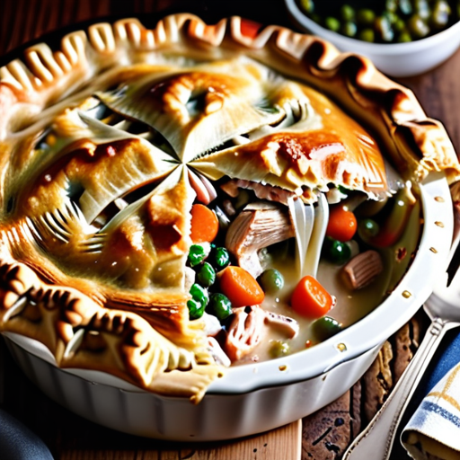 what goes with a chicken pot pie