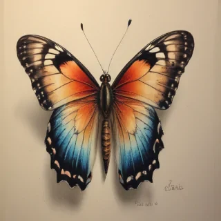 butterflies sketches