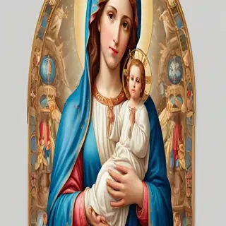 virgin mary clipart