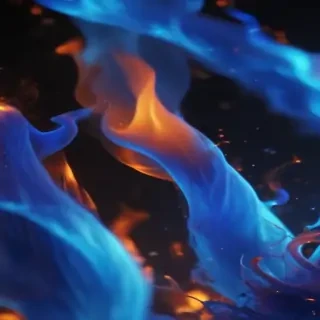 blue flame background