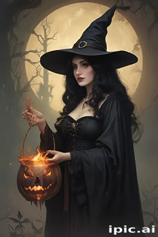 vintage witch art