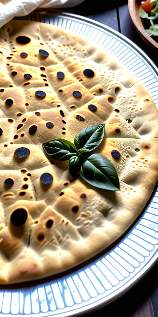 flatbread made with atta flour