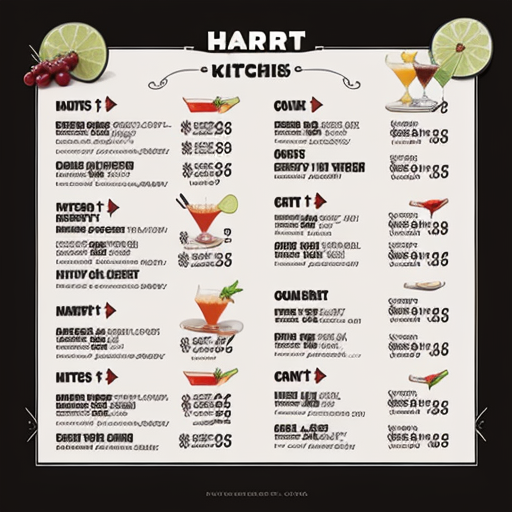 hard count kitchen and cocktails menu