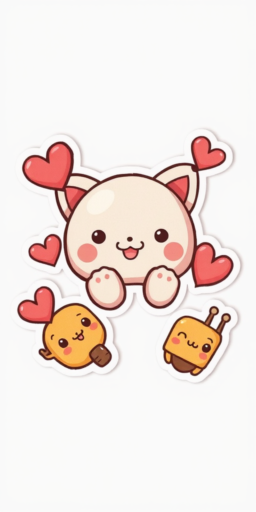 transparent cute stickers