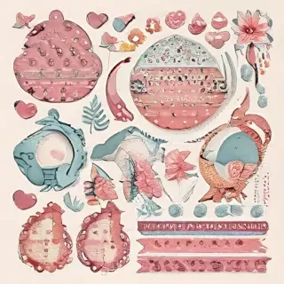 scrapbook stickers png