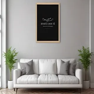 mockup wall art