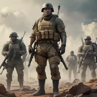 soldiers drawing