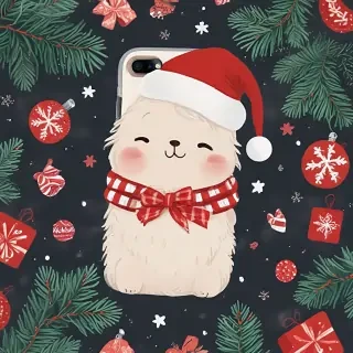cute christmas phone wallpaper
