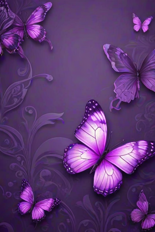 wallpaper purple butterfly