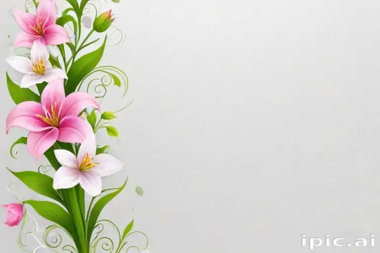 transparent flower border