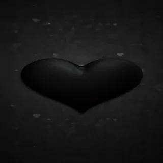 black wallpaper heart