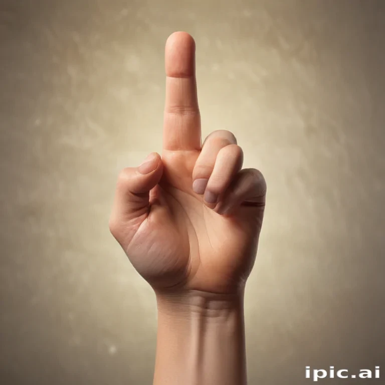 middle finger background