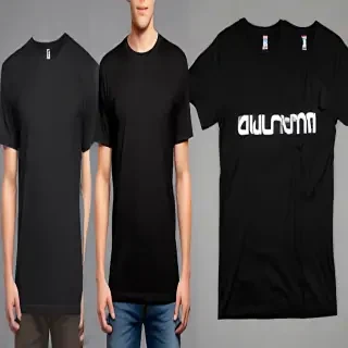 black t shirt mockup free