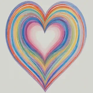 rainbow heart png