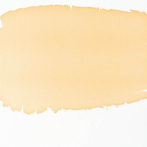 Create a high-resolution image of a smooth watercolor brushstroke in warm beige color, photographed with a Canon EOS R5 at f/8, 1/125s, ISO 100, using a standard 50mm lens from a top-down view to capture texture and detail.