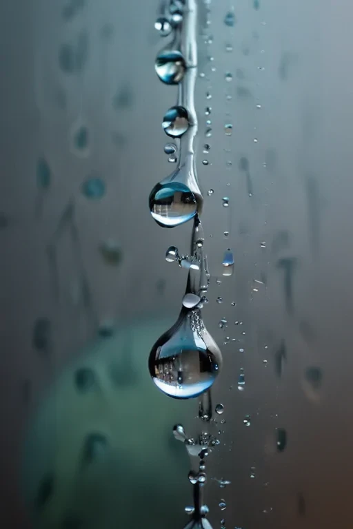 water droplets transparent