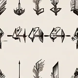 drawn arrow
