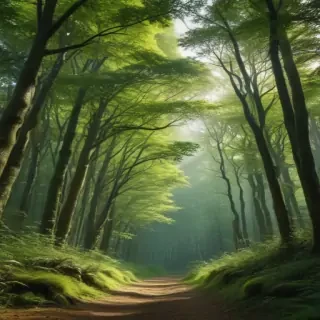 green forest aesthetic