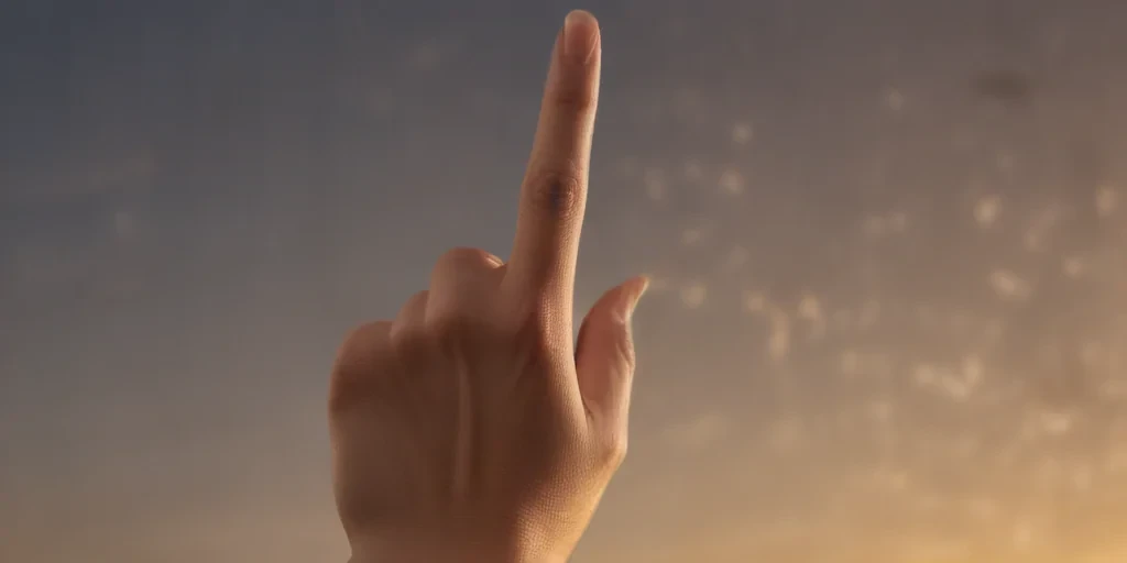 middle finger background