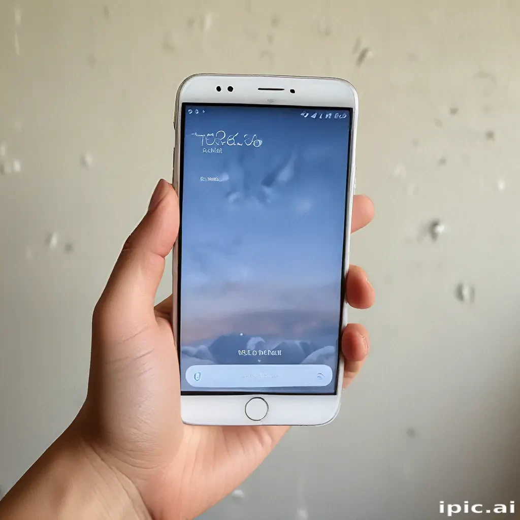 holding a phone