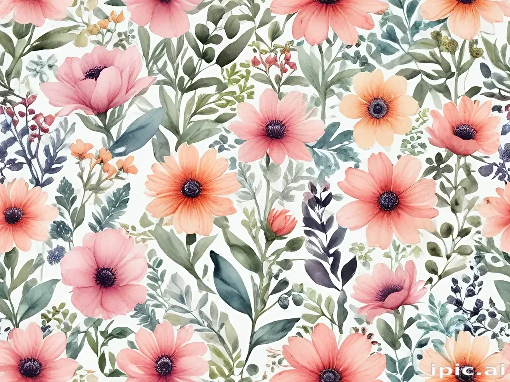 background watercolor flowers