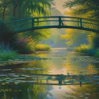 monet painting wallpaper