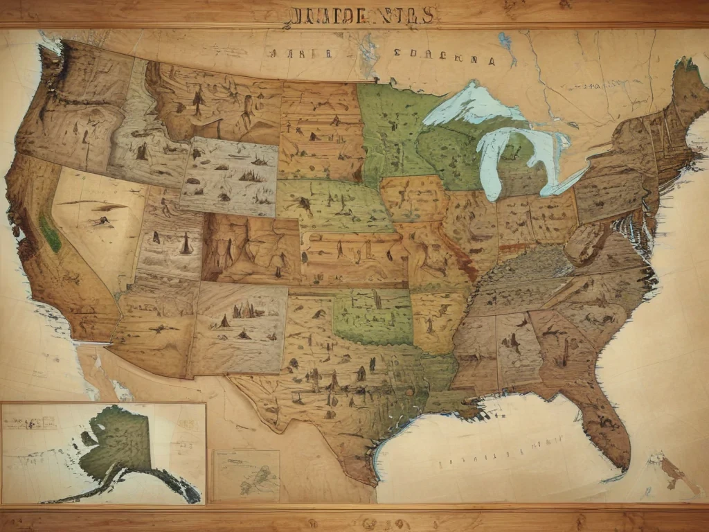 map of the us states