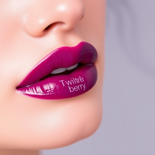 Ombré berry lip tint "Twilight Gradient" fading from deep purple to soft lilac, creates a unique dimensional effect, smudge-proof and transfer-resistant formula