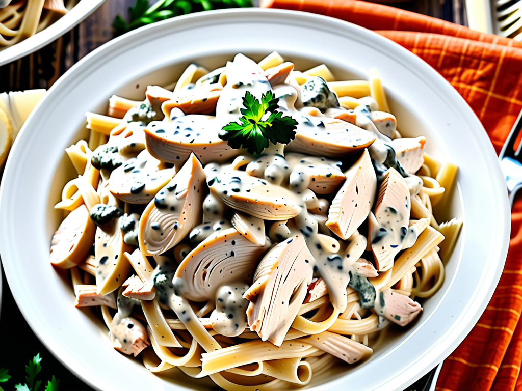 crockpot chicken alfredo with jar sauce