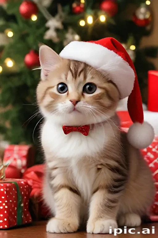 cat christmas wallpaper