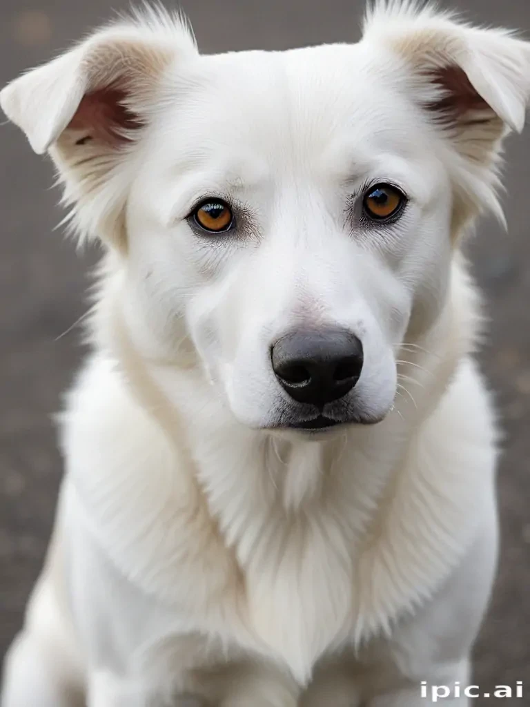 white dog