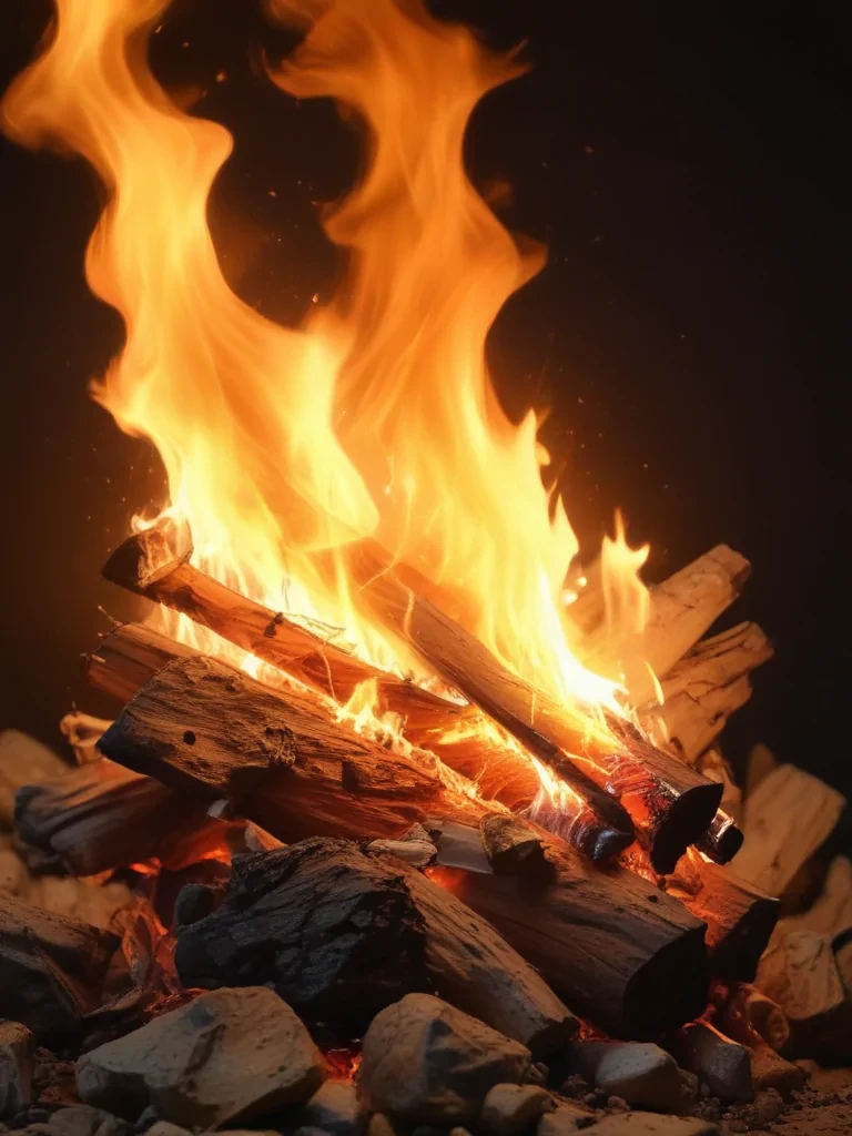background on fire
