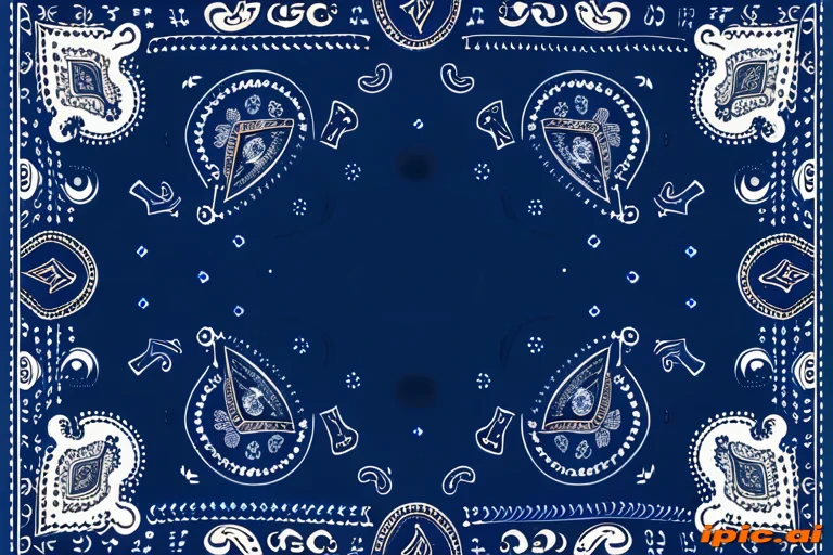 blue bandana background