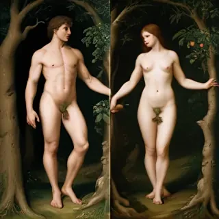 pictures of adam and eve