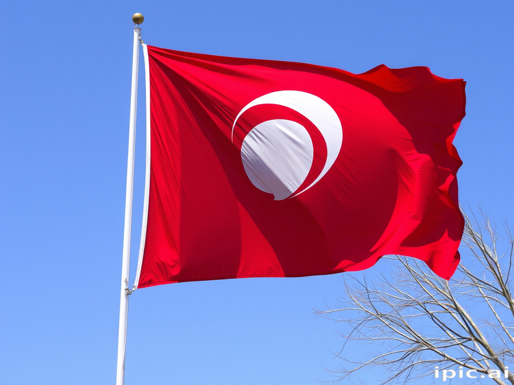 red and white flag