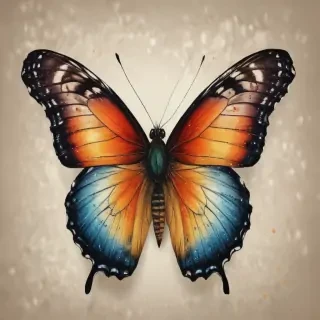 picture of butterfly drawing