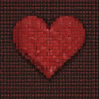 pixelated heart png
