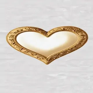 gold heart png