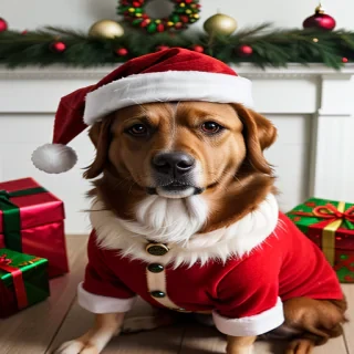 christmas dog pics
