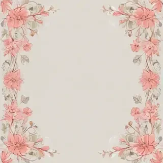 transparent floral border