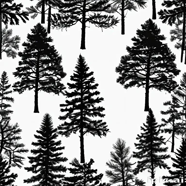 pine tree silhouette png