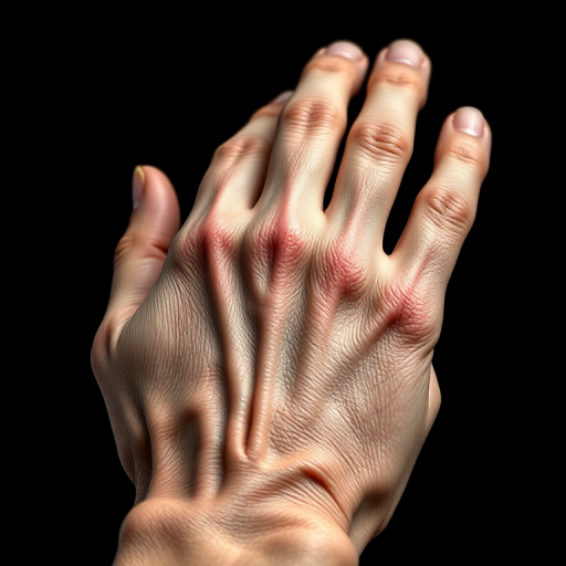 Create a highly detailed and realistic image of an aged human hand with prominent veins and wrinkles, set against a dark background, using a Canon EOS R5 camera, 85mm lens, f/1.8 aperture, ISO 200, and a softbox lighting setup for enhanced texture and shadows.