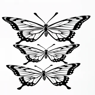 butterfly drawling