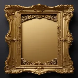 fancy gold frame