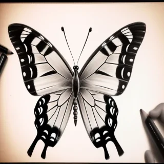 picture of a butterfly drawing