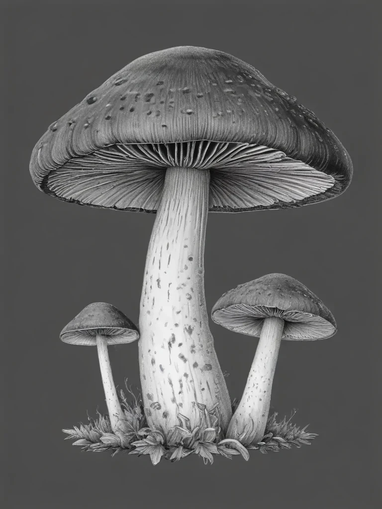 mushroom clip art black and white