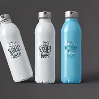 water bottle mockup